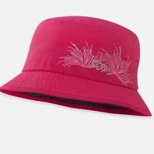 NWT pink Outdoor Research Kid's Solstice Sun Bucket Hat size small 1-3